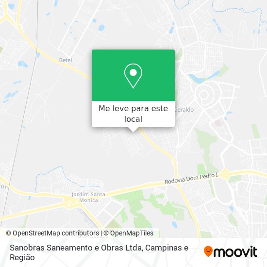 Sanobras Saneamento e Obras Ltda mapa