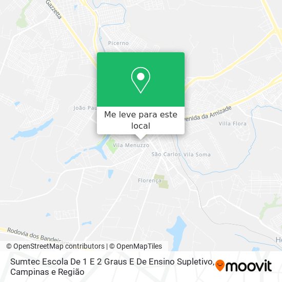 Sumtec Escola De 1 E 2 Graus E De Ensino Supletivo mapa