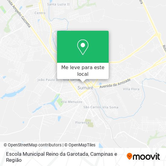 Escola Municipal Reino da Garotada mapa