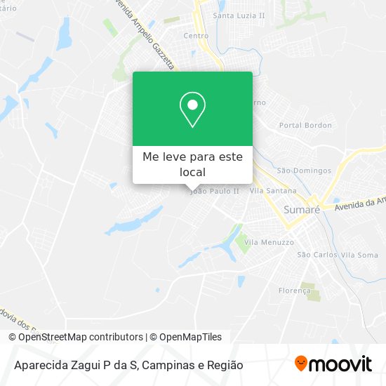 Aparecida Zagui P da S mapa