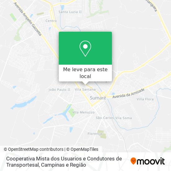 Cooperativa Mista dos Usuarios e Condutores de Transportesal mapa