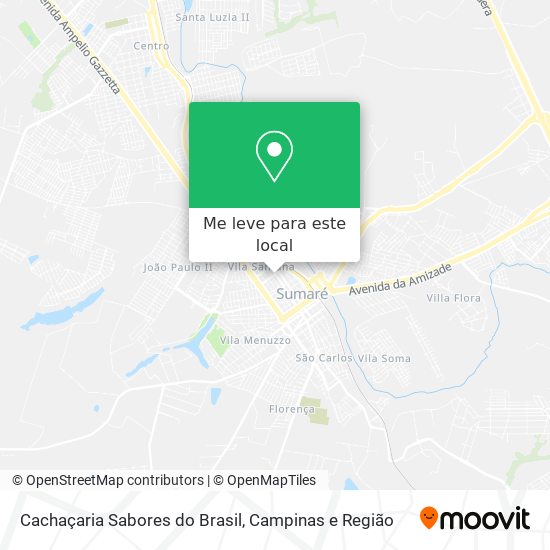 Cachaçaria Sabores do Brasil mapa