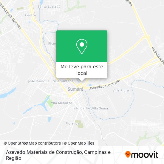 Azevedo Materiais de Construção mapa