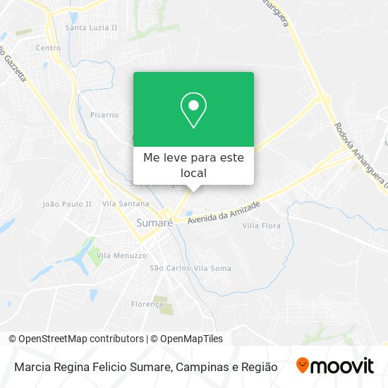 Marcia Regina Felicio Sumare mapa