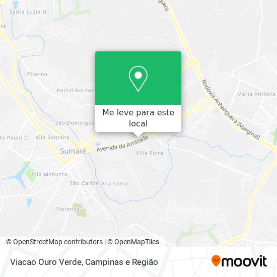 Viacao Ouro Verde mapa