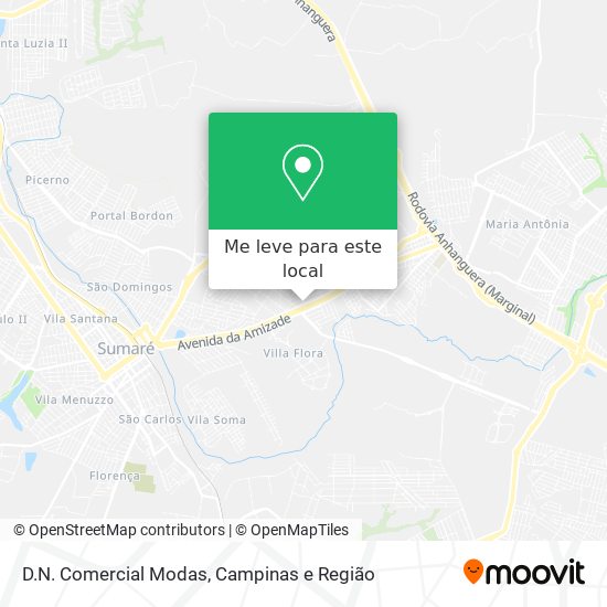 D.N. Comercial Modas mapa
