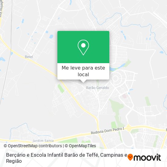 Berçário e Escola Infantil Barão de Teffé mapa