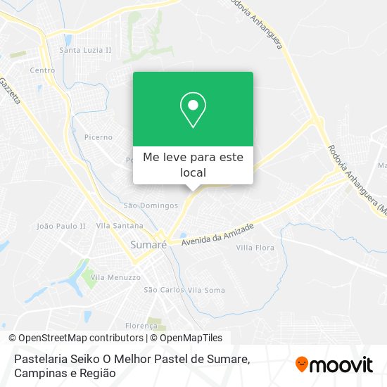 Pastelaria Seiko O Melhor Pastel de Sumare mapa