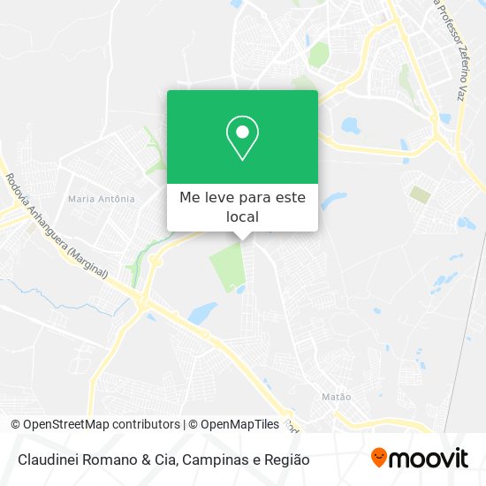 Claudinei Romano & Cia mapa