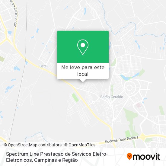Spectrum Line Prestacao de Servicos Eletro-Eletronicos mapa