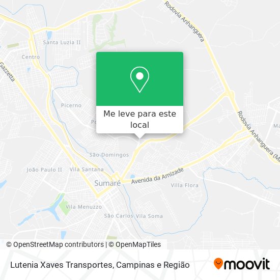 Lutenia Xaves Transportes mapa