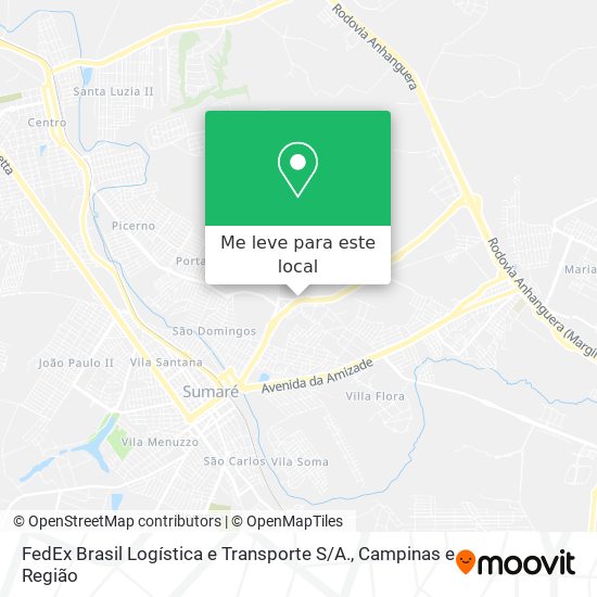 FedEx Brasil Logística e Transporte S / A. mapa
