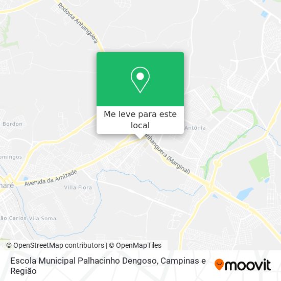 Escola Municipal Palhacinho Dengoso mapa