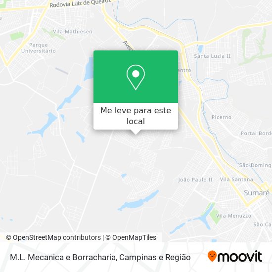 M.L. Mecanica e Borracharia mapa