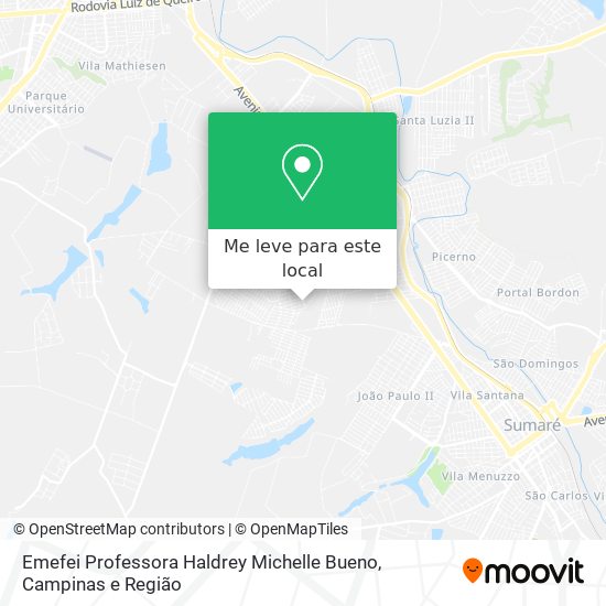 Emefei Professora Haldrey Michelle Bueno mapa