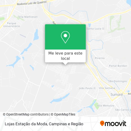 Lojas Estação da Moda mapa