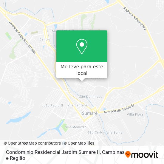 Condominio Residencial Jardim Sumare II mapa