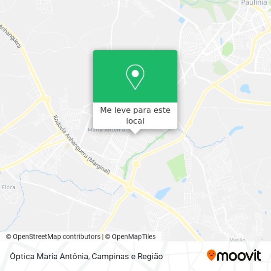 Óptica Maria Antônia mapa
