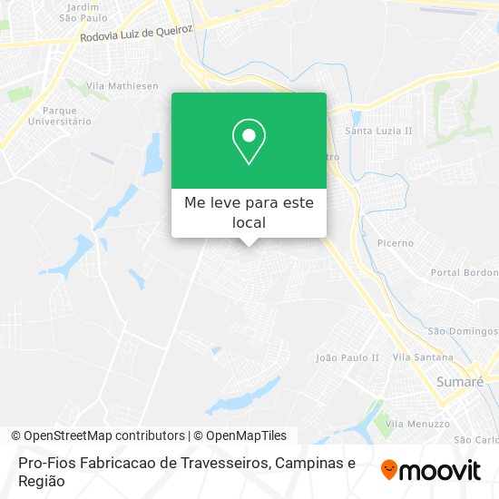 Pro-Fios Fabricacao de Travesseiros mapa