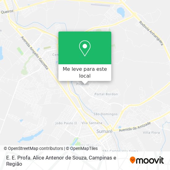 E. E. Profa. Alice Antenor de Souza mapa