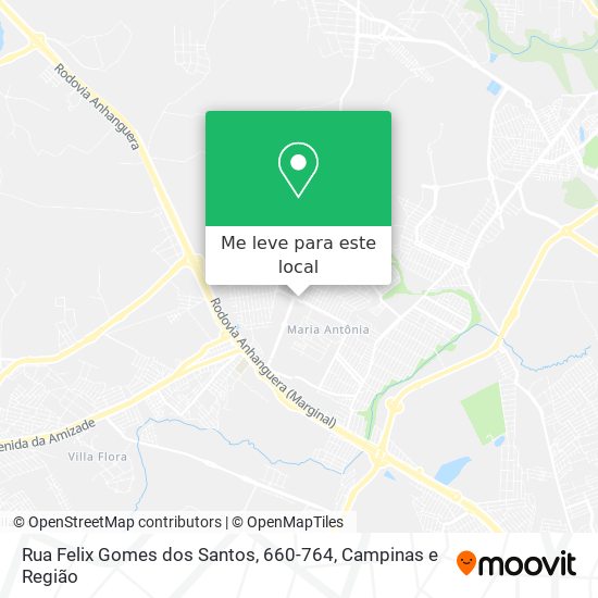 Rua Felix Gomes dos Santos, 660-764 mapa