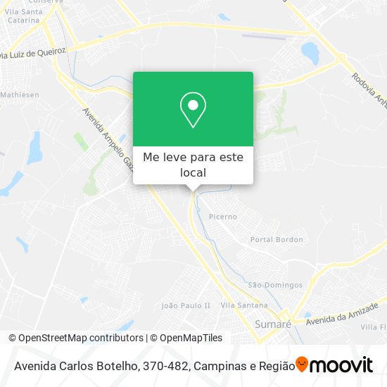 Avenida Carlos Botelho, 370-482 mapa