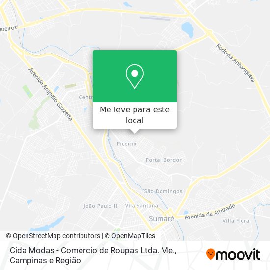 Cida Modas - Comercio de Roupas Ltda. Me. mapa