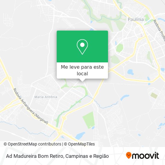 Ad Madureira Bom Retiro mapa