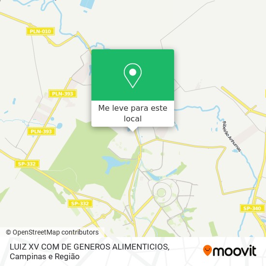 LUIZ XV COM DE GENEROS ALIMENTICIOS mapa