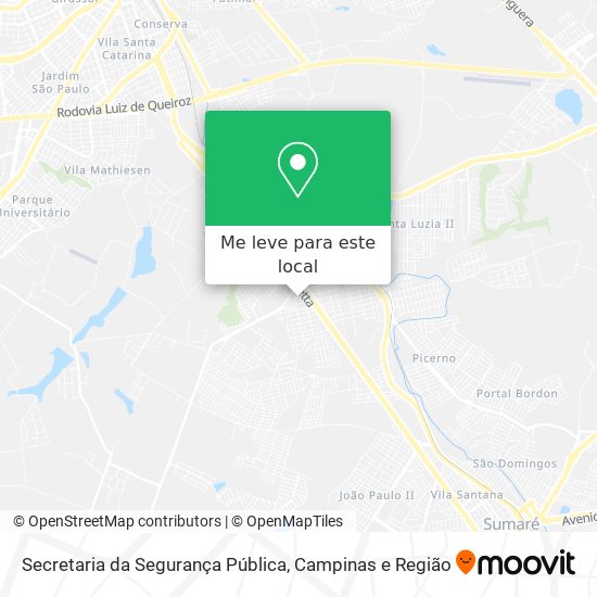 Secretaria da Segurança Pública mapa
