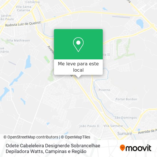 Odete Cabeleleira Designerde Sobrancelhae Depiladora Watts mapa