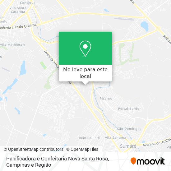 Panificadora e Confeitaria Nova Santa Rosa mapa