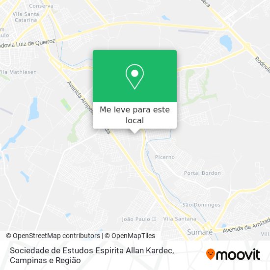 Sociedade de Estudos Espirita Allan Kardec mapa