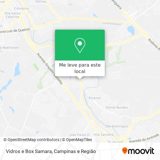 Vidros e Box Samara mapa