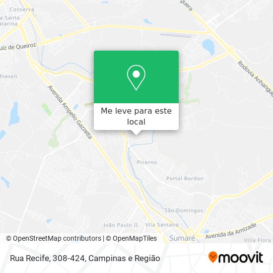 Rua Recife, 308-424 mapa