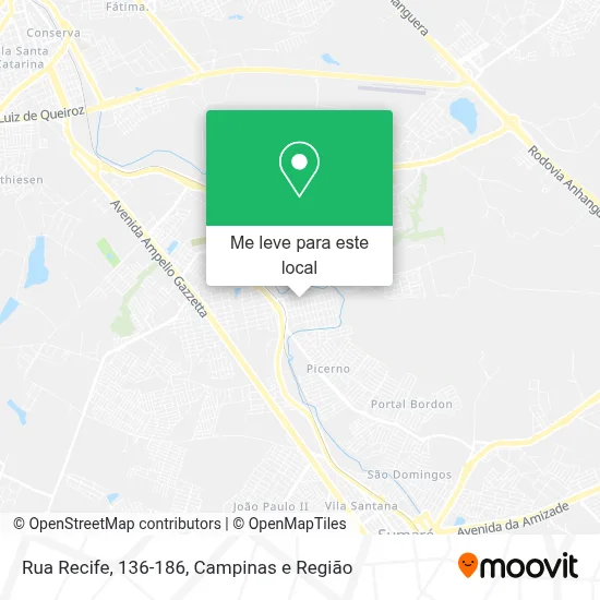 Rua Recife, 136-186 mapa