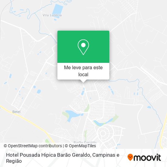 Hotel Pousada Hipica Barão Geraldo mapa