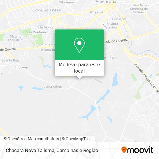 Chacara Nova Talismã mapa