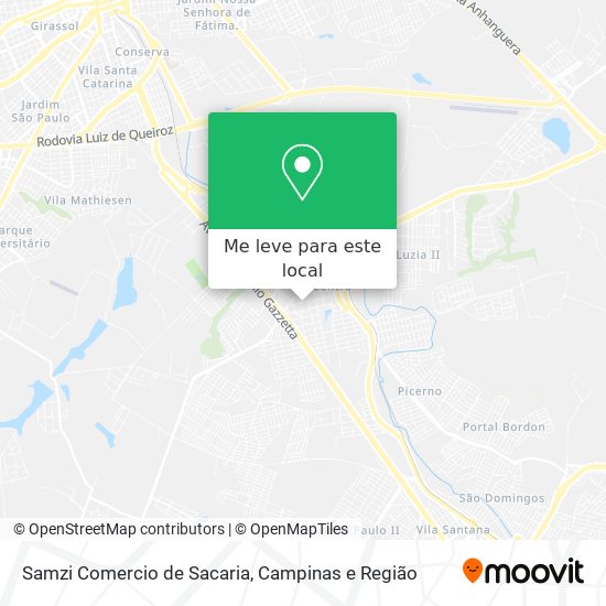 Samzi Comercio de Sacaria mapa