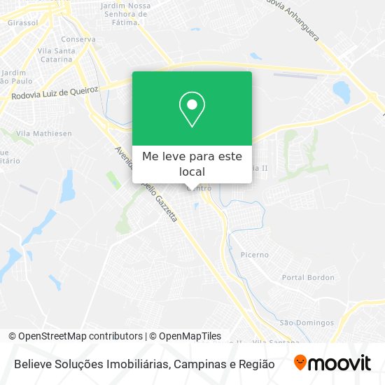 Believe Soluções Imobiliárias mapa