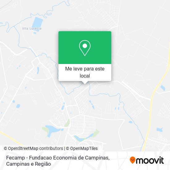 Fecamp - Fundacao Economia de Campinas mapa