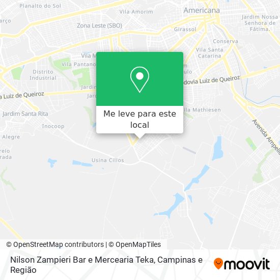 Nilson Zampieri Bar e Mercearia Teka mapa