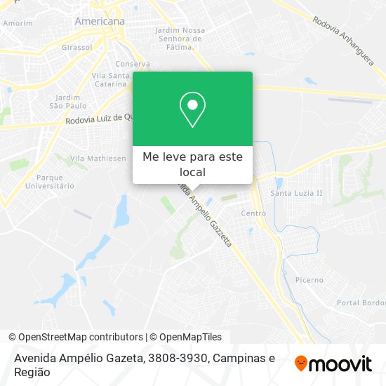 Avenida Ampélio Gazeta, 3808-3930 mapa