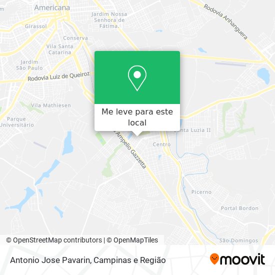 Antonio Jose Pavarin mapa