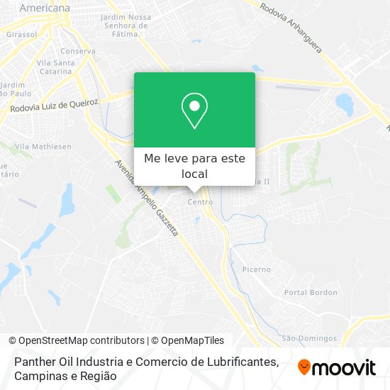 Panther Oil Industria e Comercio de Lubrificantes mapa