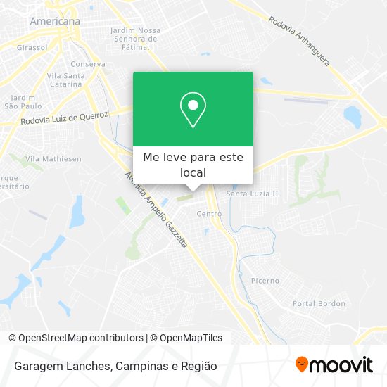 Garagem Lanches mapa
