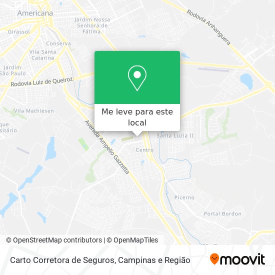 Carto Corretora de Seguros mapa