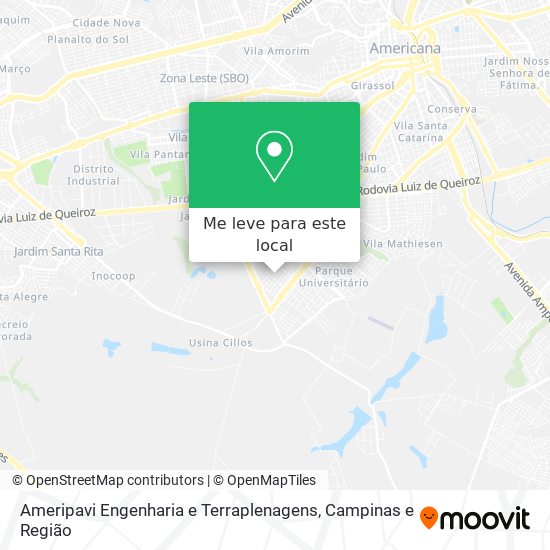 Ameripavi Engenharia e Terraplenagens mapa