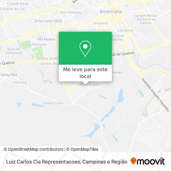 Luiz Carlos Cia Representacoes mapa