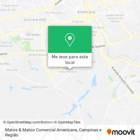 Matos & Matos Comercial Americana mapa